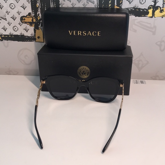 ?️ Versace VE4394 3916 Cat-Eye Sunglasses – Black – Authentic Designer Shades main image 4